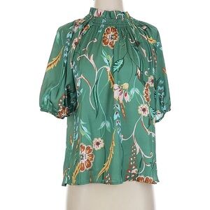 THML Floral Green Women's Top
